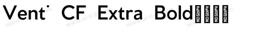 Venti CF Extra Bold字体转换